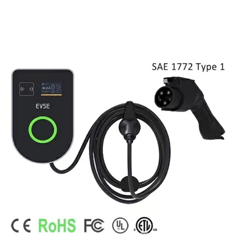 Level 2 32A AC Wallbox Smart Home Use EV Charger with Cable